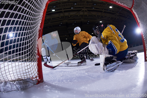 Image of ice hockey goalkeeper