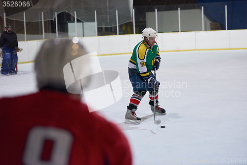 Image of ice hockey player in action