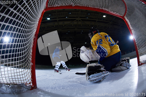 Image of ice hockey goalkeeper