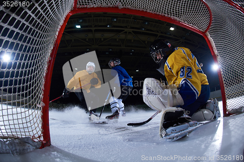 Image of ice hockey goalkeeper