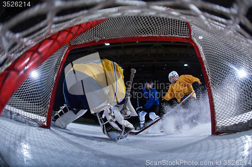 Image of ice hockey goalkeeper