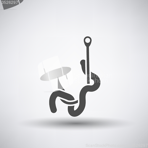 Image of Worm on Hook  Icon 