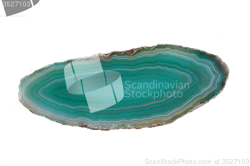 Image of blue agate isolated