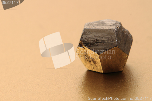 Image of pyrite cubes isolated