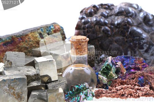 Image of metal mineral collection