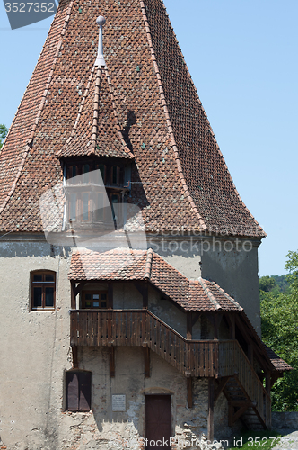 Image of Shoemakers tower (Turnul Cizmarilor) part of Sighisoara