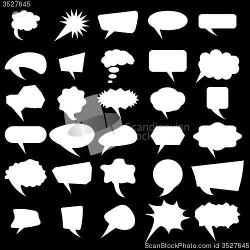 Image of Set of Different Speech Bubbles