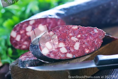 Image of homemade blood sausage