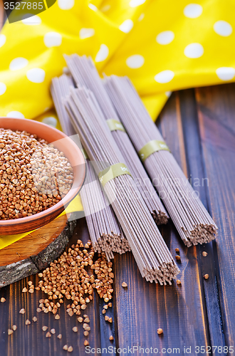 Image of buckwheat noodles 