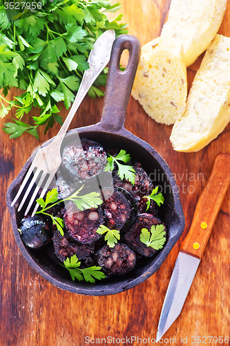 Image of homemade blood sausage