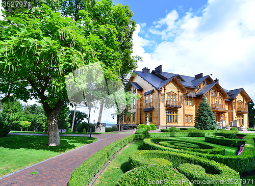Image of  Mezhigirya residence of ex-president of Ukraine Yanukovich.