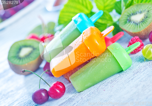 Image of fruit ice cream