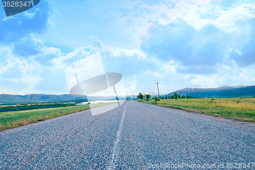 Image of Road and blue sky