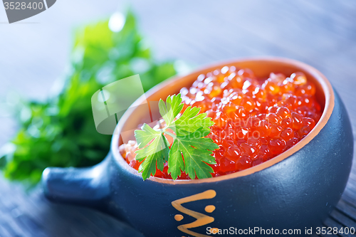 Image of red salmon caviar