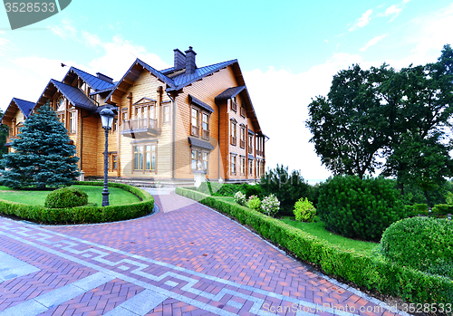 Image of  Mezhigirya residence of ex-president of Ukraine Yanukovich.