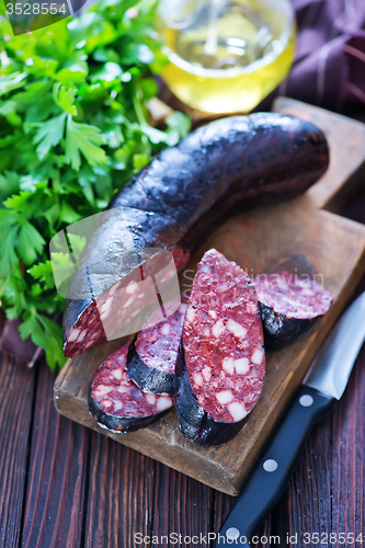 Image of homemade blood sausage
