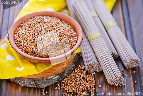 Image of buckwheat noodles 