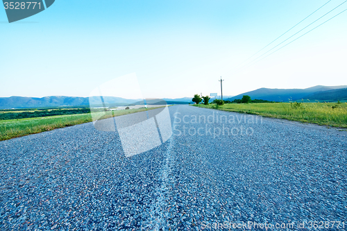 Image of Road and blue sky