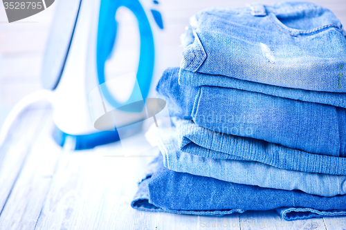 Image of stack of jeans