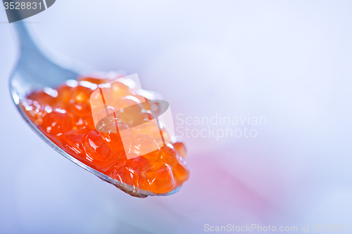 Image of red salmon caviar 