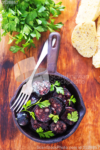 Image of homemade blood sausage