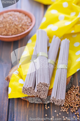 Image of buckwheat noodles 