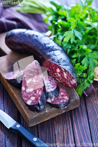 Image of homemade blood sausage