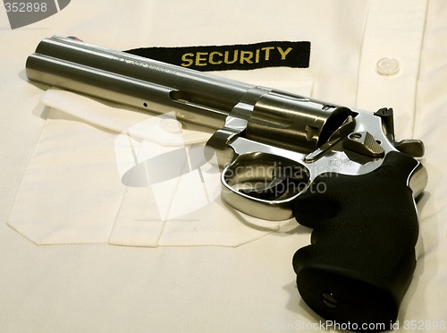 Image of magnum revolver for security