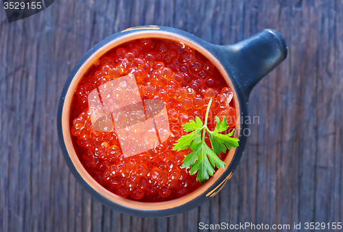 Image of red salmon caviar