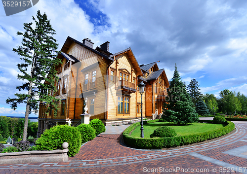 Image of  Mezhigirya residence of ex-president of Ukraine Yanukovich.