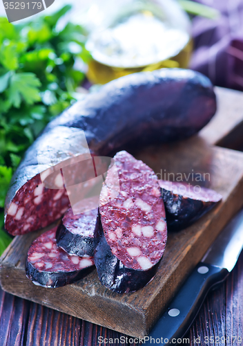 Image of homemade blood sausage