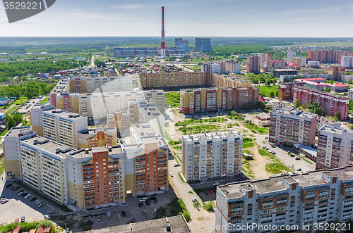 Image of Voynovka residential area. Tyumen. Russia