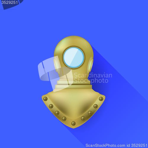 Image of Old Metal Diving Helmet