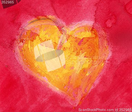 Image of watercolor heart