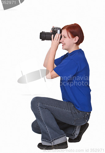Image of Teen girl photographer