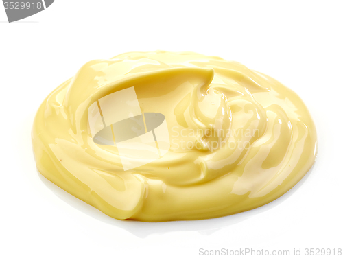 Image of mayonnaise on a white background
