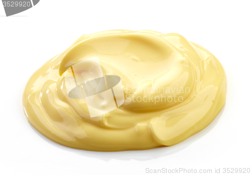 Image of mayonnaise on a white background