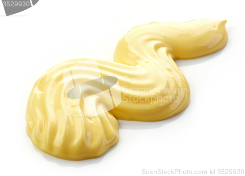 Image of mayonnaise on a white background