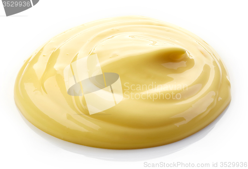 Image of mayonnaise on a white background