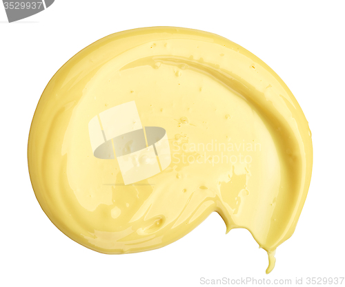 Image of mayonnaise on white background