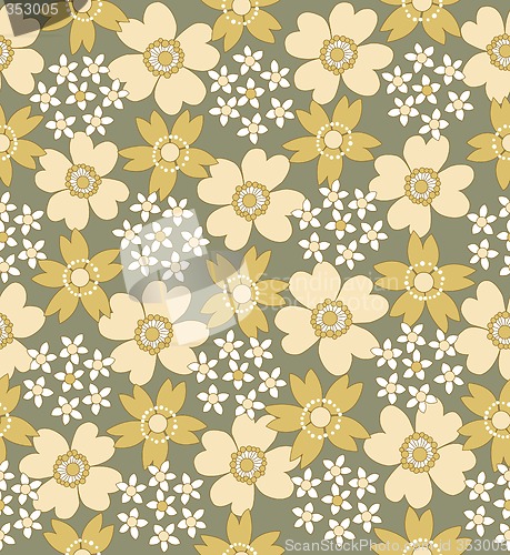 Image of floral seamless tiled pattern