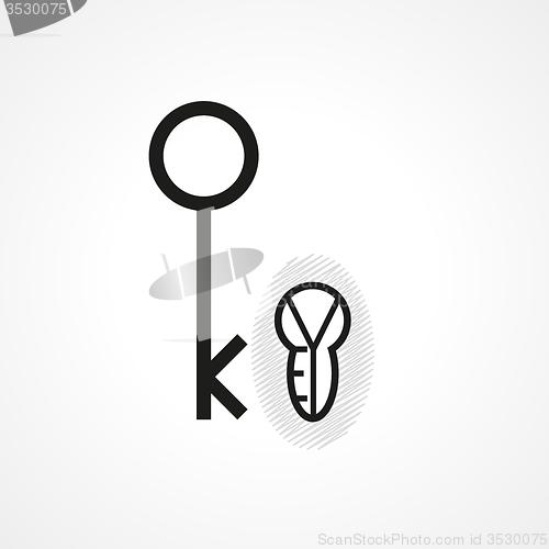 Image of abstract key