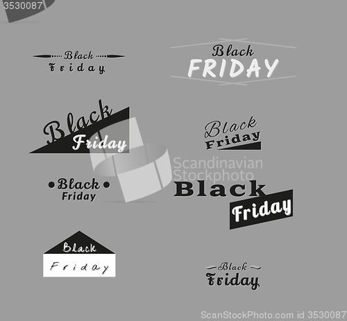 Image of different trade icons for black friday