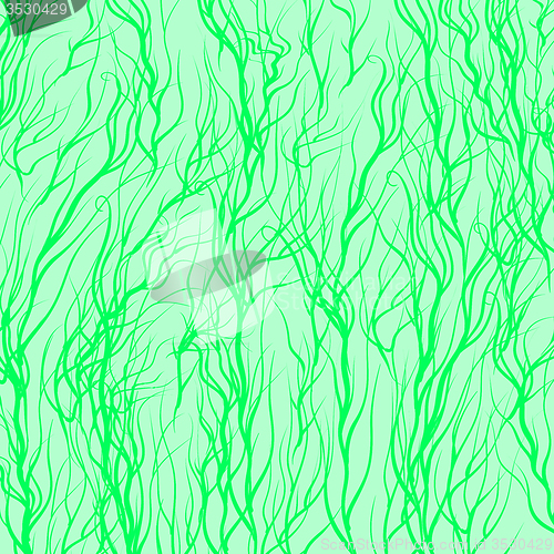 Image of  Trees on Green Background