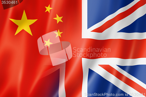 Image of China and UK flag