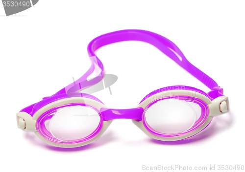 Image of Goggles for swimming on white background