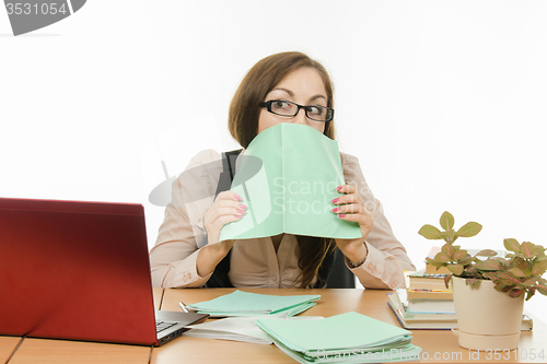 Image of Teacher was scared of written in a notebook