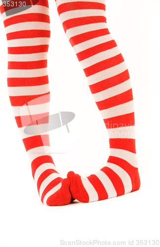 Image of funny striped socks