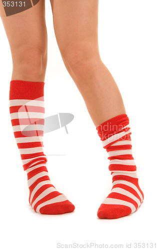 Image of funny striped socks