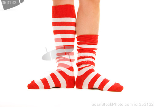 Image of funny striped socks